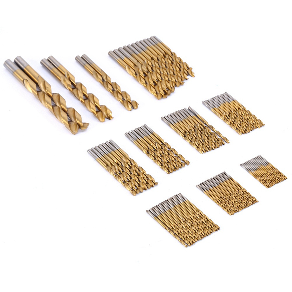 99pcs Drill Bits Set for Stainless Steel Metal HSS Titanium Coated Drill Bits 99pcs Drill Bits Set for Stainless Steel Metal HSS Titanium Coated Drill Bits
