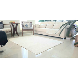 Tapete algodão para Sala, Quarto e Escritório - Tamanho 2,50m x 2,50m - Cor cru pelo baixo Menor preço em Tapete algodão para Sala, Quarto e Escritório - Tamanho 2,50m x 2,50m - Cor cru pelo baixo