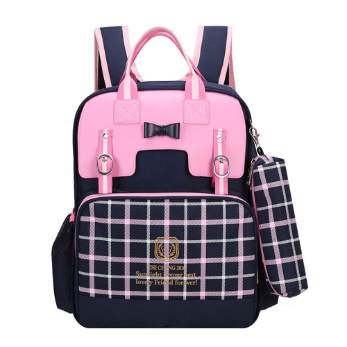 school bolsa for girls pink