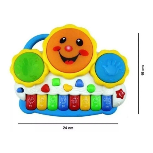 Pianinho Musical De Musicalização Infantil Teclado Brinquedo