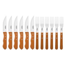 Jogo De Churrasco Inox 12pc Garfo Faca Dynamic - Tramontina Menor preço em Jogo De Churrasco Inox 12pc Garfo Faca Dynamic - Tramontina