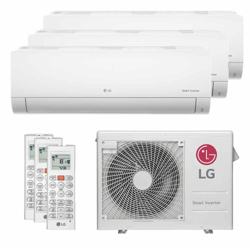 Ar Condicionado Multisplit Tri 27000 Btu(3×9000) Quente/frio – Inverter – LG – 220v – Amnw09gsja0 / A3uw24gfa2