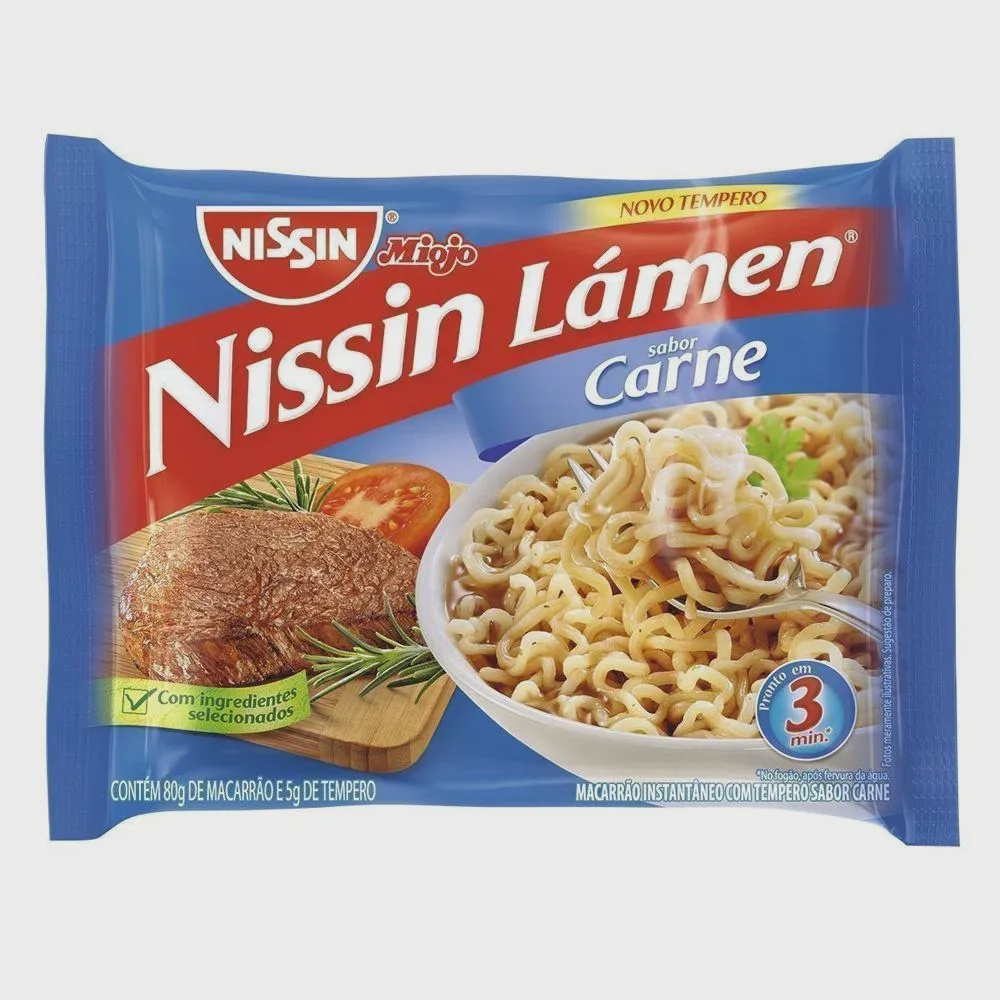 Massa Instant Nea Nissin Miojo Carne G Submarino