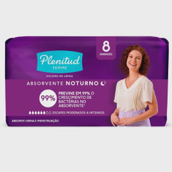 Absorvente Noturno Plenitud Femme com 8 unidades é boa?