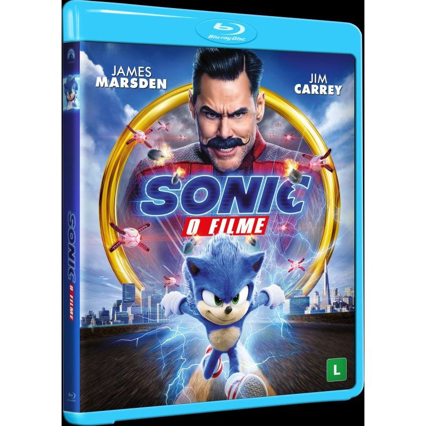 Blu-ray Sonic O Filme-Original-Dublado-Lacrado