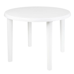Mesa Plastica Redonda Desmontavel 90cm Branca Menor preço em Mesa Plastica Redonda Desmontavel 90cm Branca