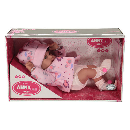 Boneca Bebê Reborn Anny Doll Menina Vinil Macio - Cotiplas