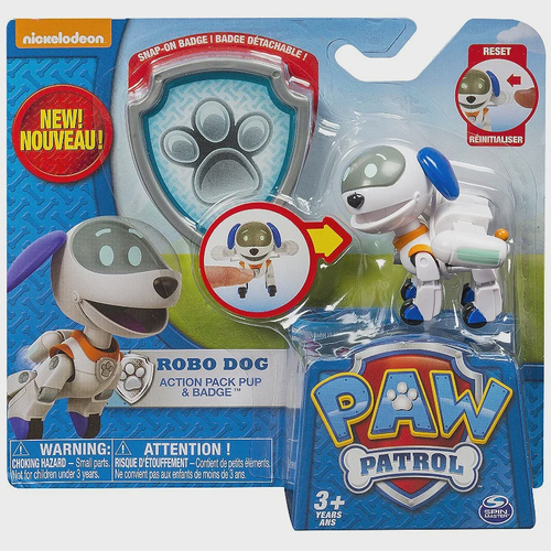 Zuma Com Distintivo Action Pack Pup & Badge Patrulha Canina Paw