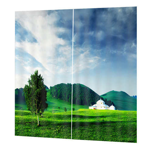 dz3024 lavvel impresso cortina home hotel decorativa cortina 150 166 centªmetros