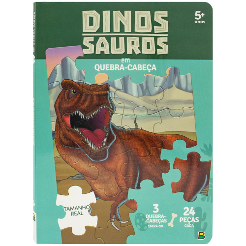 Brinquedos infantil jogo quebra cabeça dinossauro. no Shoptime