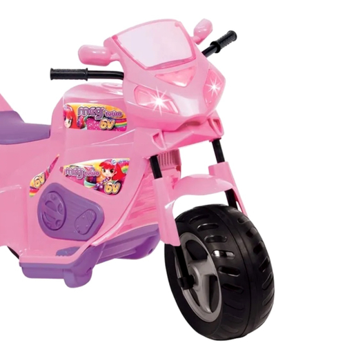 Moto Elétrica Infantil Super Moto Motocross Barata - Rosa