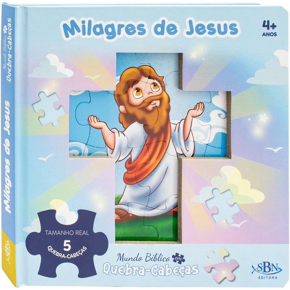 Livro Mundo Bíblico Em Quebra-Cabeça - A Vida De Jesus - Tenda