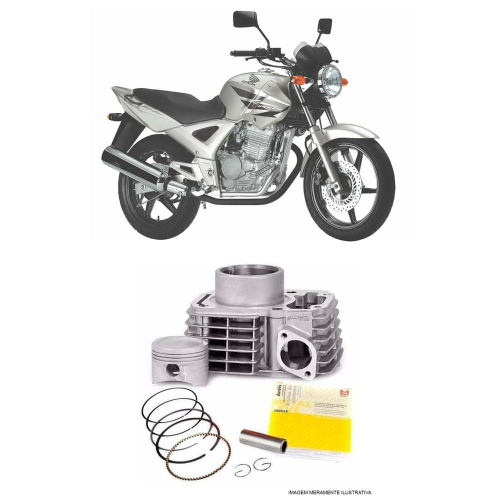 Kit motor metal leve honda cbx 200 strada 2001 no Shoptime