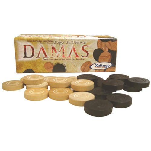 Jogo de Damas - Peças de Damas em Madeira