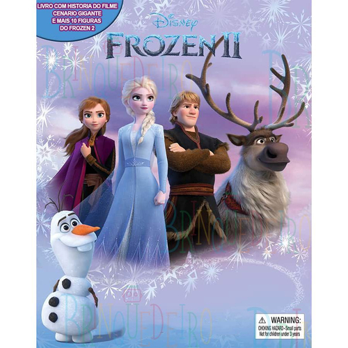 Livro com cenário e miniaturas da Frozen - Desapegos de Roupas