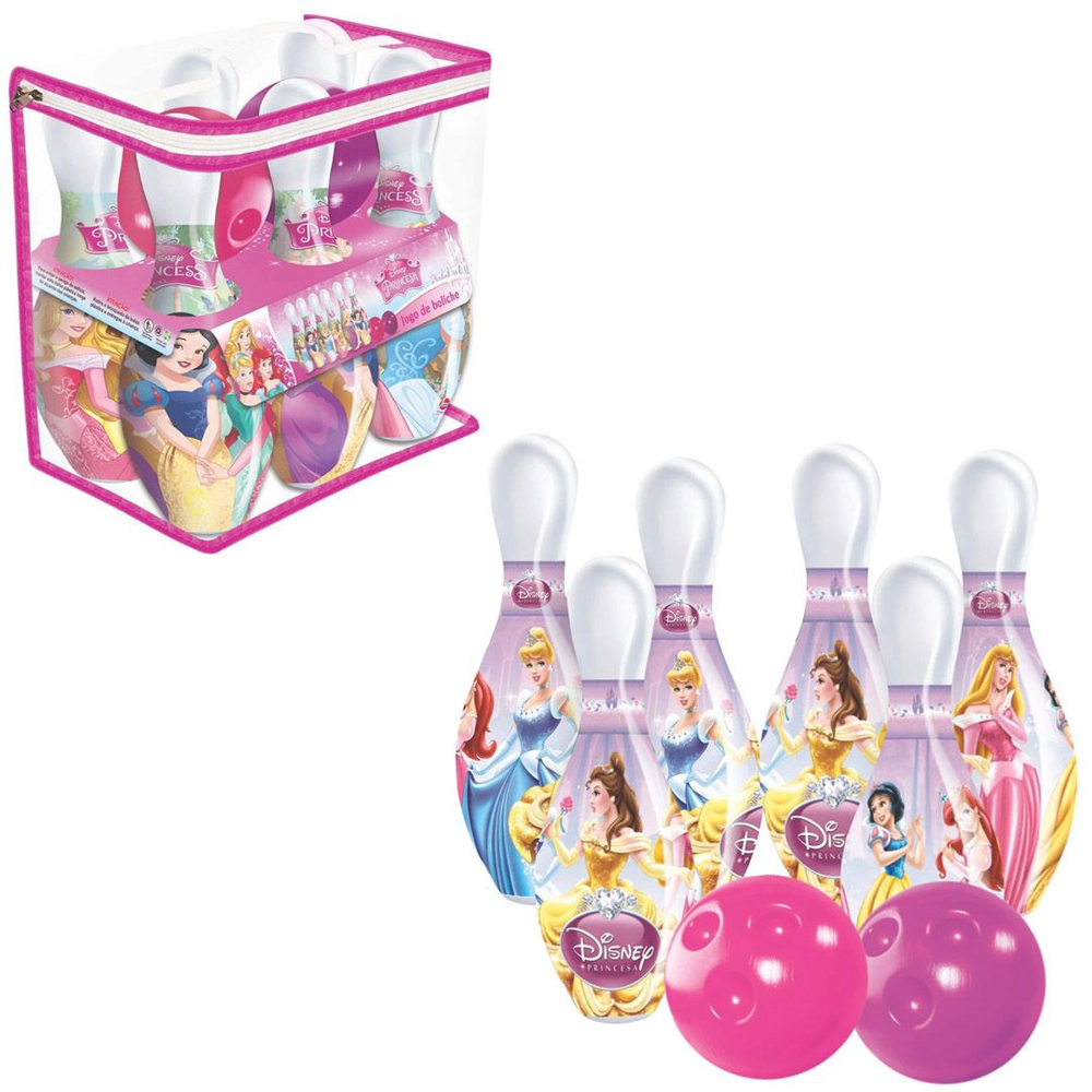 Jogo de Boliche - Princesas - Disney - Rosa - Lider