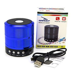 Mini Caixa de Som Bluetooth Grasep D-BH887 Azul Menor preço em Mini Caixa de Som Bluetooth Grasep D-BH887 Azul