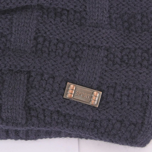 Touca gorro de trico de croche textil Chapéu adulto masculino