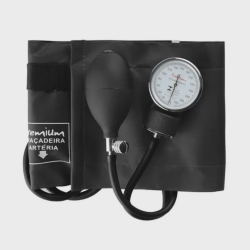 Menor preço em Esfigmomanômetro aneróide preto fecho velc ESFH20PR - premium