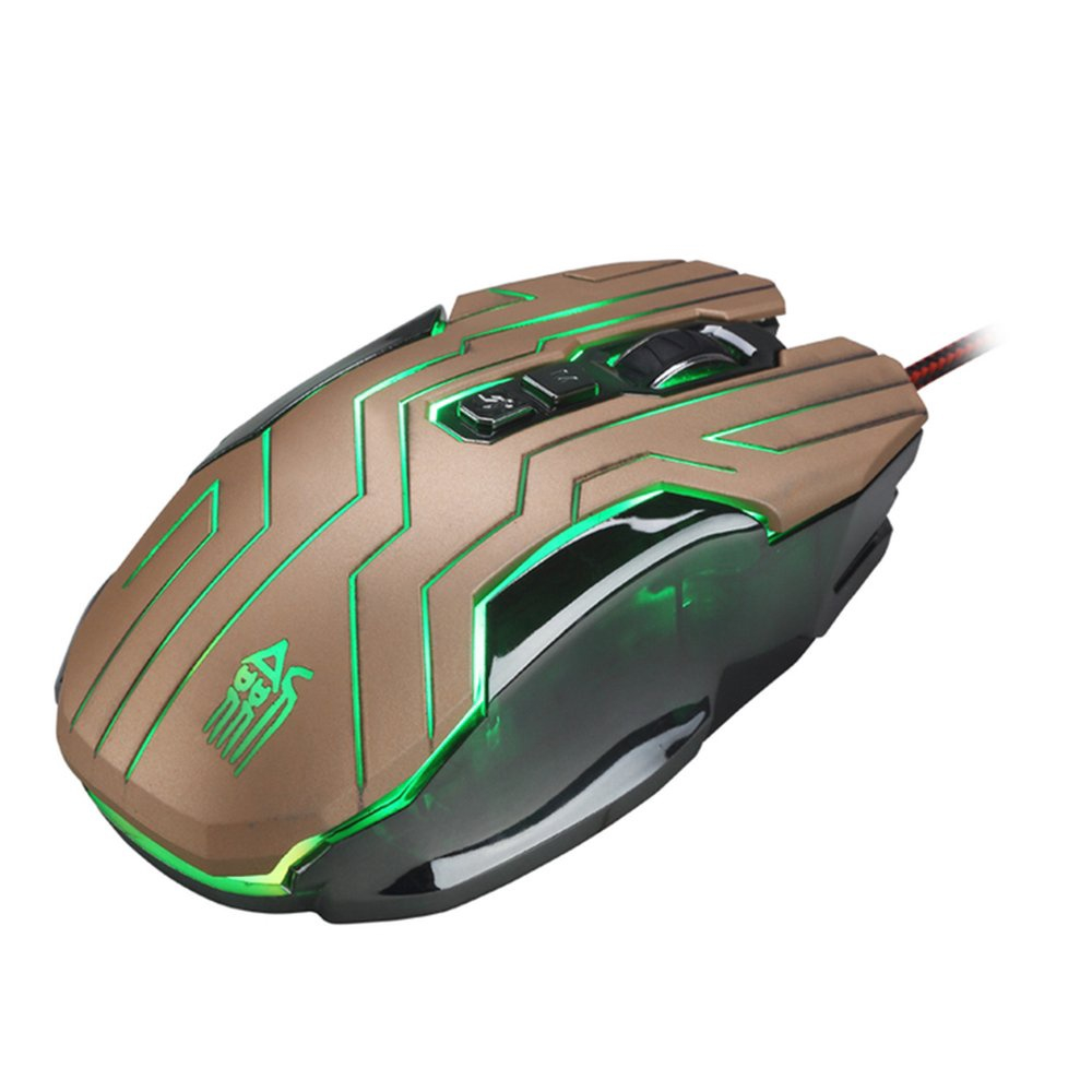 LED X10 USB Jogo Mouse Ptico Com Fio Gaming Pc Ajustvel Laptop 8 Bot ...