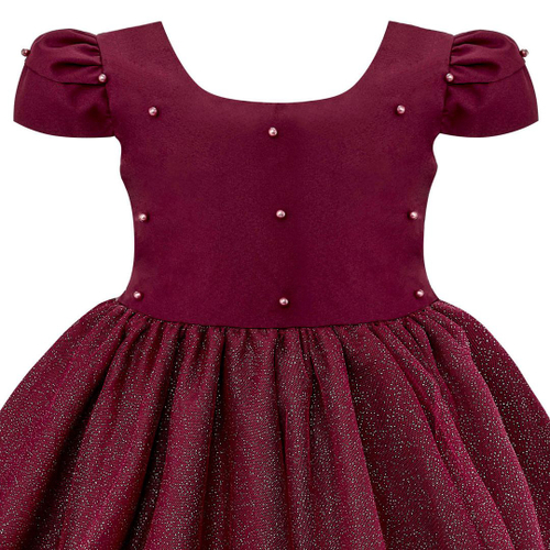 Vestido Marsala Princesa