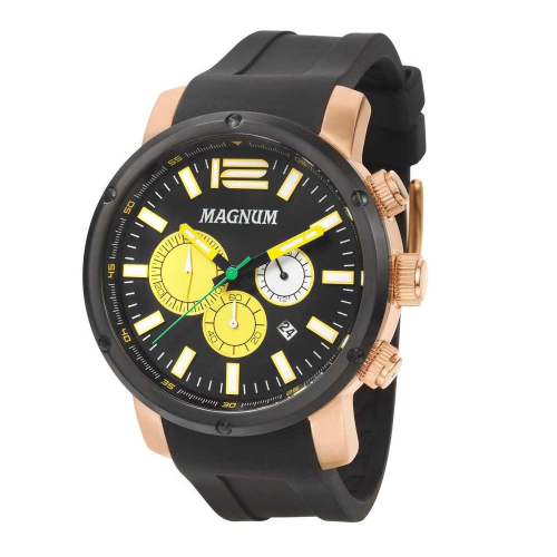 Relógio Magnum Masculino Sports MA34549V Pulseira Silicone