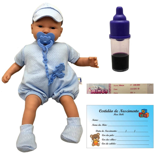 Boneca Reborn Menino Bebe Recem Nascido Pagão Azul Escuro - ShopJJ -  Brinquedos, Bebe Reborn e Utilidades