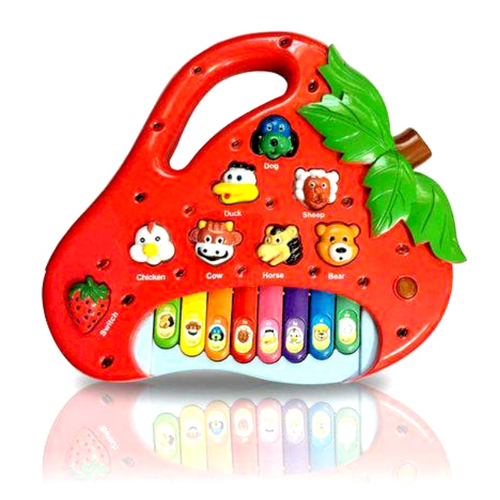 Piano Teclado Musical Infantil Bebe Sons Animais Eletronico vermelho na  Americanas Empresas