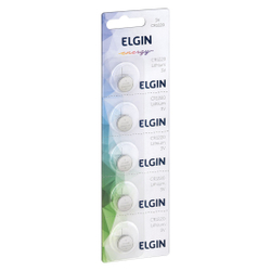 Menor preço em Blister com 5 bateria de lítio cr1220 - 82302 - elgin