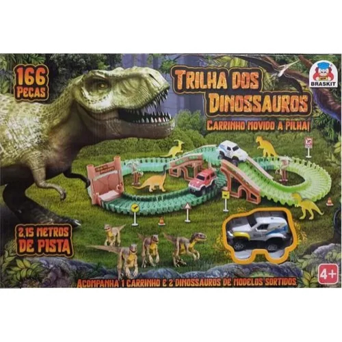 Carrinhos - Pista Trilha dos Dinossauros - Braskit - Loja Virtual