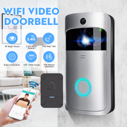 2020 Inteligente wi-fi Campainha de Vídeo de Segurança Sem Fio Com Dois Sentidos pir Night Vision Música Sem Fio Anel de Intercomunicação Menor preço em 2020 Inteligente wi-fi Campainha de Vídeo de Segurança Sem Fio Com Dois Sentidos pir Night Vision Música Sem Fio Anel de Intercomunicação