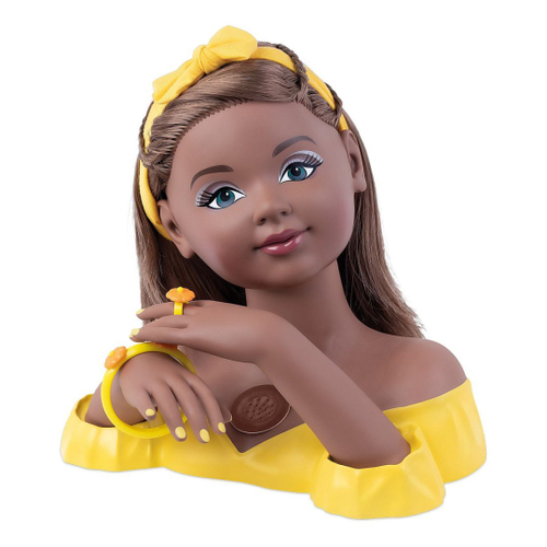 Busto Boneca Barbie Para Pentear E Maquiar Vem Com Maquiagem no Shoptime