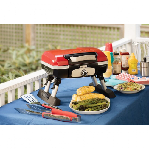 Cuisinart CGG180T Grill/Churrasqueira, Portatil, Gás, Vermelha em