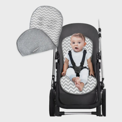 Almofada Capa Carrinho Bebê Universal Colchonete Passeio Enxoval Chevron Menor preço em Almofada Capa Carrinho Bebê Universal Colchonete Passeio Enxoval Chevron