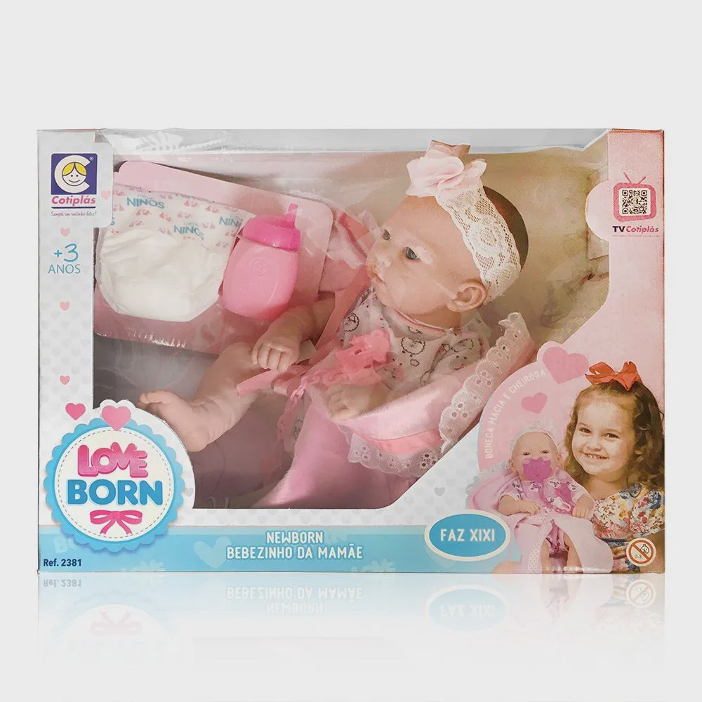 Boneca Tipo Bebe Reborn New Born - Baby Ninos - Cotiplas - Cotiplás -  Bonecas - Magazine Luiza