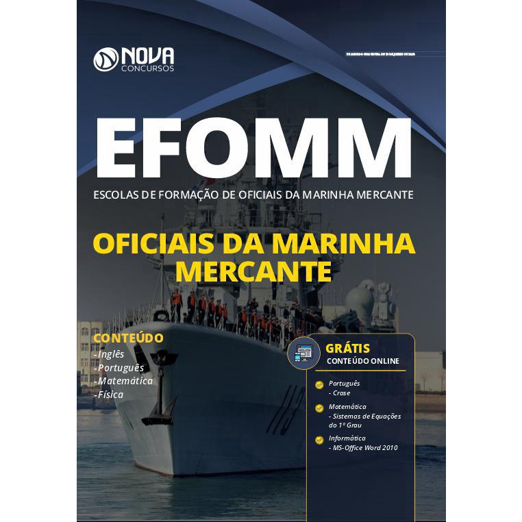 Apostila Efomm 2020 - Oficiais Da Marinha Mercante Em Promoção ...