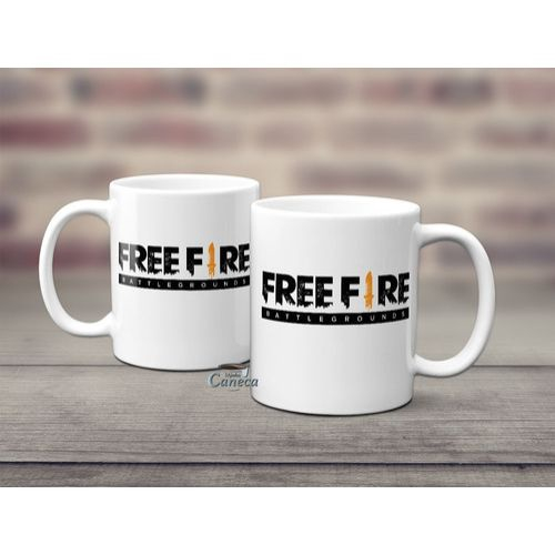 Caneca Game Free Fire com Nome Personalizado