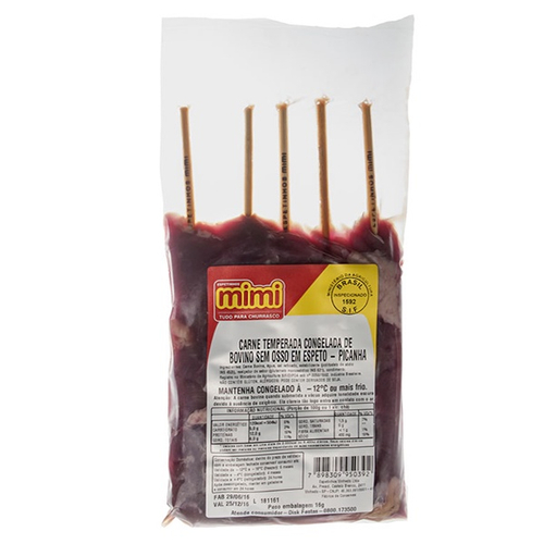 Espeto Picanha bovina 6und – 720g – Petiscos e Cia