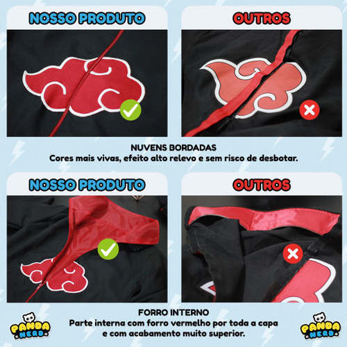 Kit Capa Akatsuki+kunai+bandana Shuriken-naruto Itachi B Kit Capa Akatsuki+kunai+bandana Shuriken-naruto Itachi B