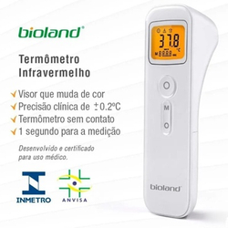 Termometro Laser Digital Infravermelho Febre De Testa Bebe Adulto E Infantil - Bioland - Modelo E127 é boa?