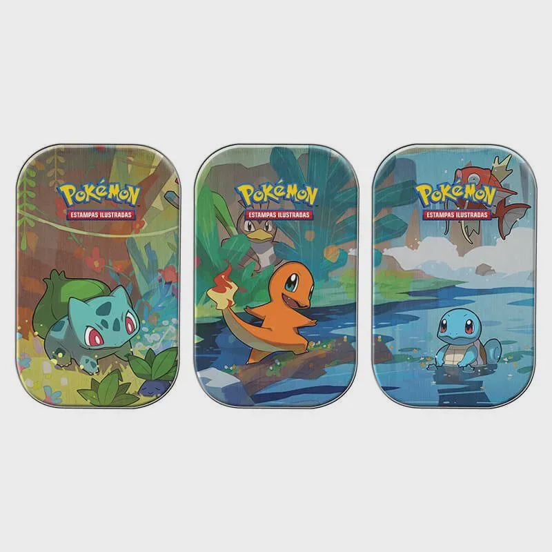 Pokemon Mini Lata - Amigos de Kanto - Squirtle - MP Brinquedos