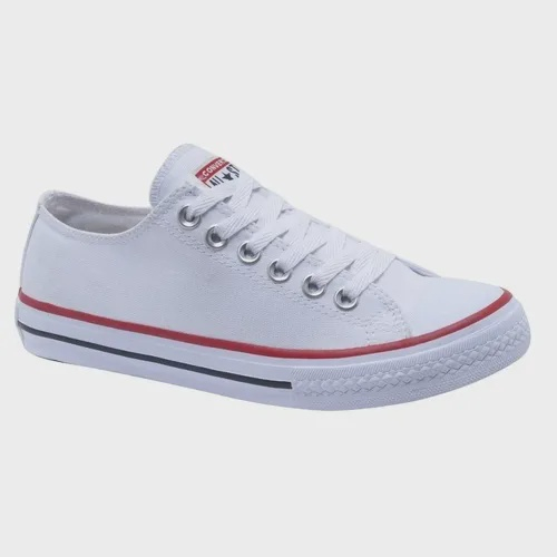 all star branco de lona