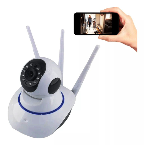 Câmera Robô - Ip Wifi 3 Antenas - Hd 720p App Yoosee - Branca - Uso ...