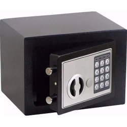Cofre digital eletrônico com senha e chave aço 23x17cm é boa?