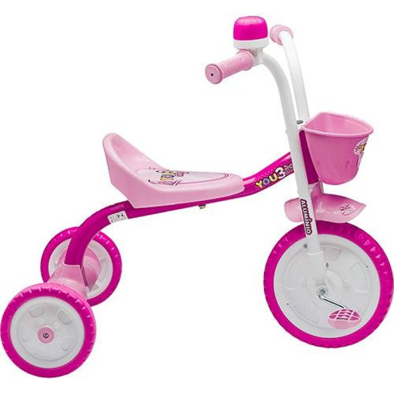 Triciclo Motoca Infantil Meninas You 3 Girl Rosa Nathor - Velotrol