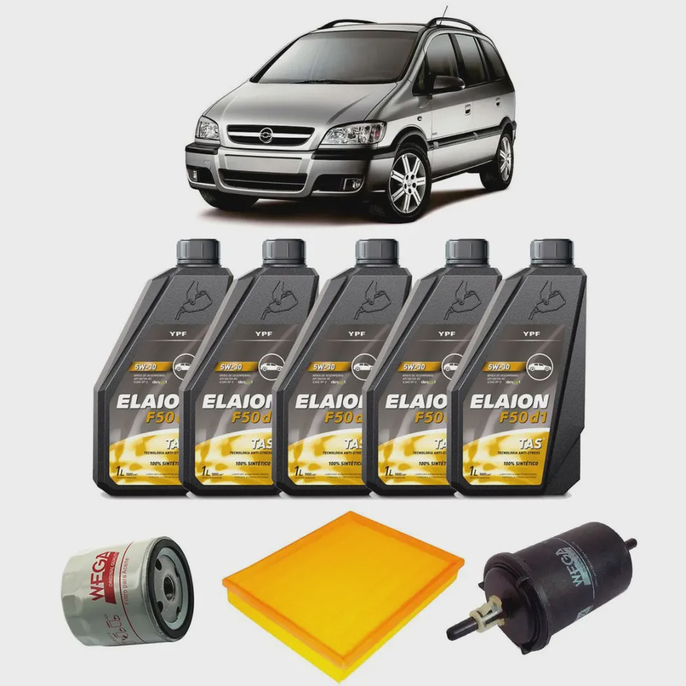 Kit Troca de Óleo Completa 5W 30 ypf F50 D1 Sintético Chevrolet Zafira