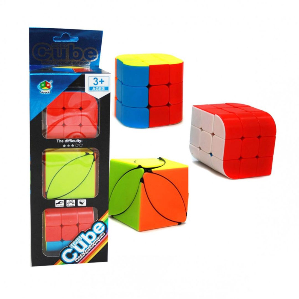 Kit Com 6 Modelos Cubo Magico Diferentes Series Cube Match Special- Cubo  Magico para Iniciante e Profissional