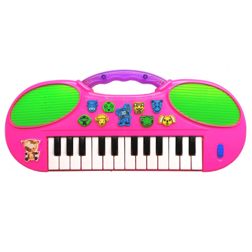 Brinquedo Pianinho Musical Educativos Piano Infantil com Som e Luzes e Alça  para Segurar Rosa em Promoção na Americanas