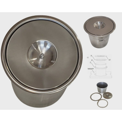 Lixeira Pia Cozinha Embutir No Granito Em Inox 5lts 20X24 cm Menor preço em Lixeira Pia Cozinha Embutir No Granito Em Inox 5lts 20X24 cm