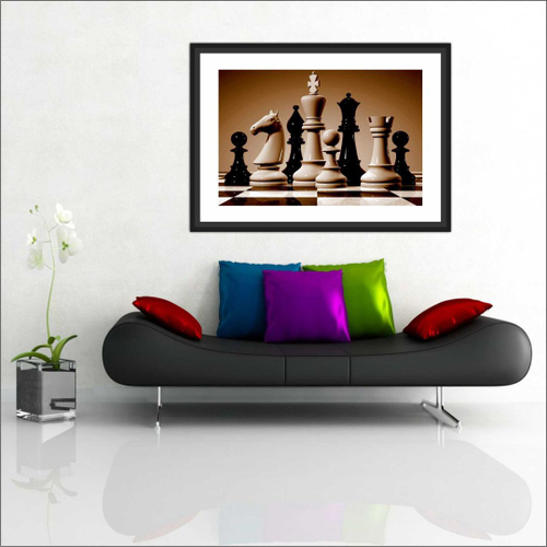 Quadro Decorativo Xadrez Jogo Rainha Tabuleiro 0002